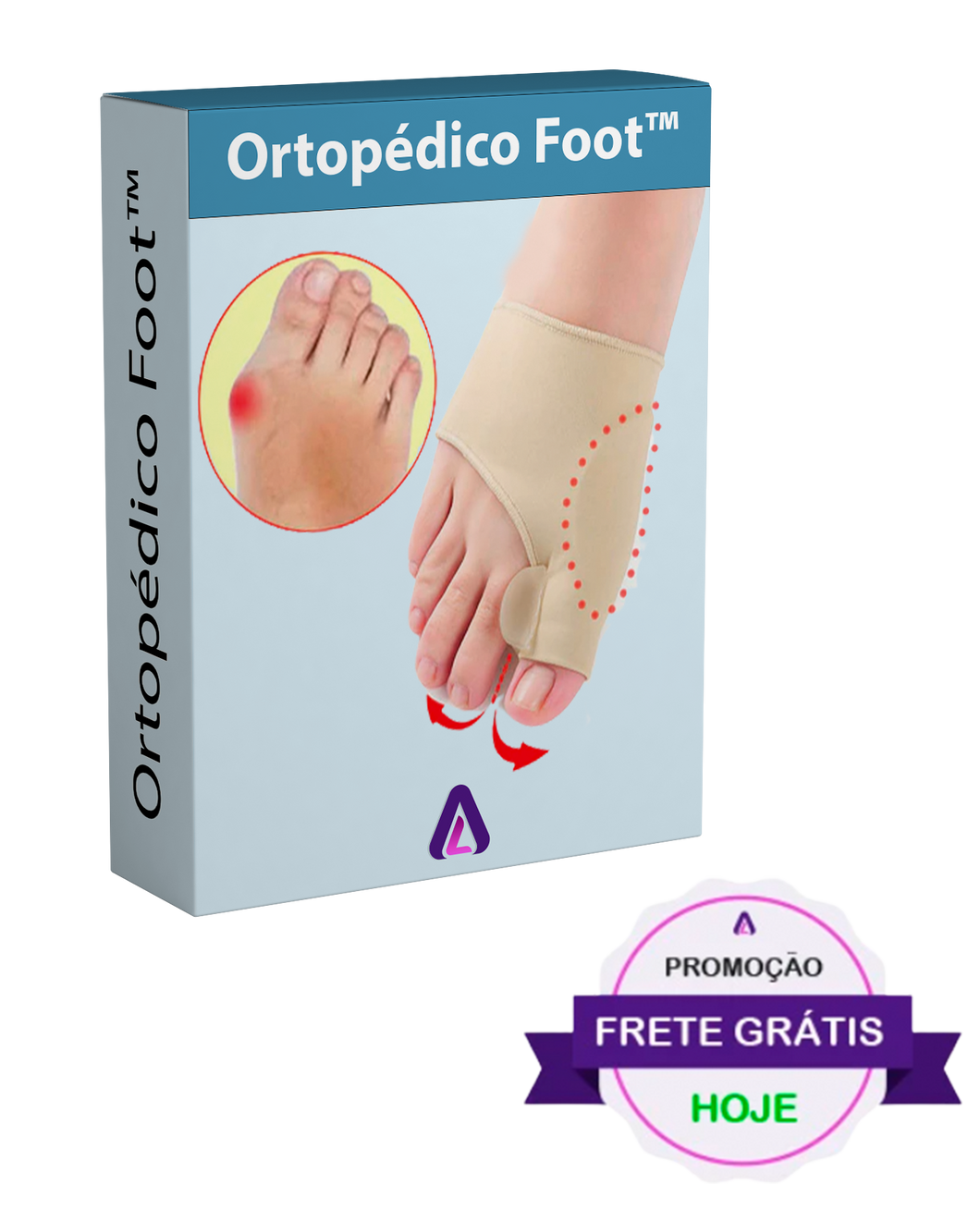 Ortopédico Foot™ - Acabe com as dores no Joanete ou esporão - OFERTA